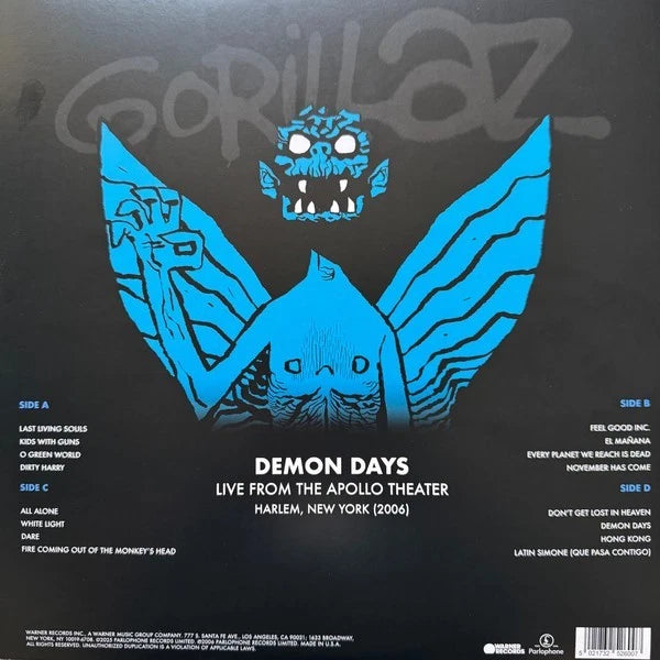 Gorillaz - Demon Days Live In Harlem Record Store Day 2025 Red Vinyl Edition