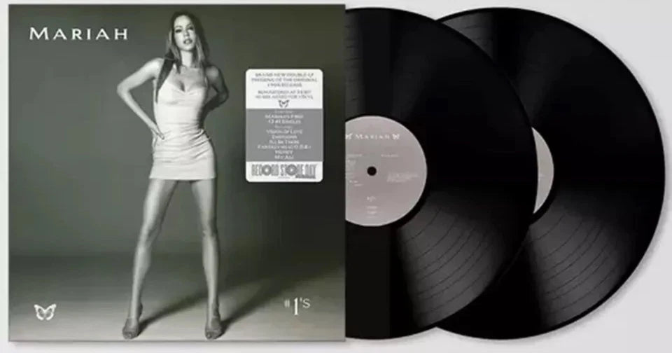 Mariah Carey # 1 Uno 's Remastered Plata Silver 2 Lp Vinyl