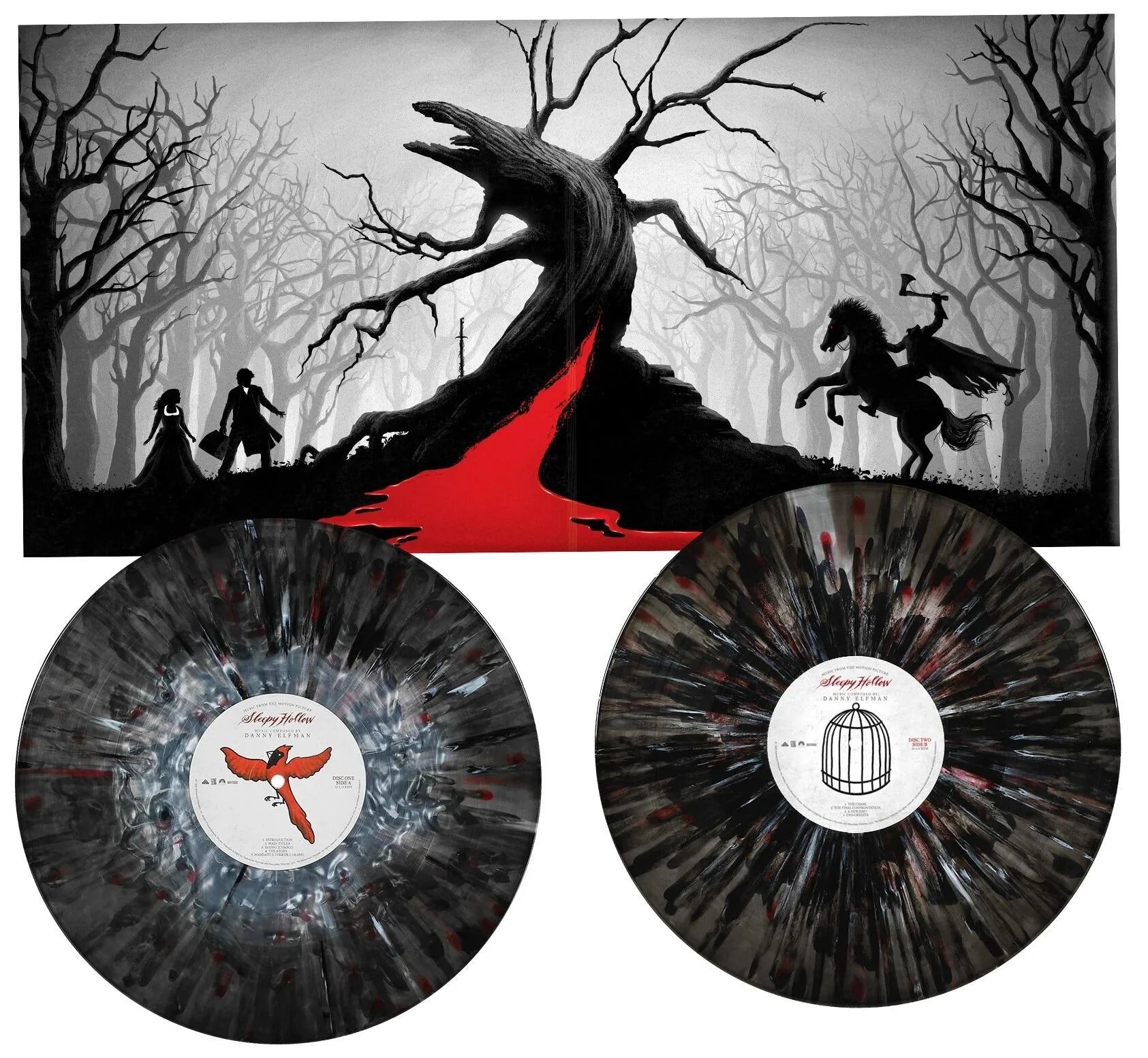 Danny Elfman - "Sleepy Hollow Original Motion Picture Soundtrack" Waxwork Records "Headless Horseman Splatter" 2LP Vinyl