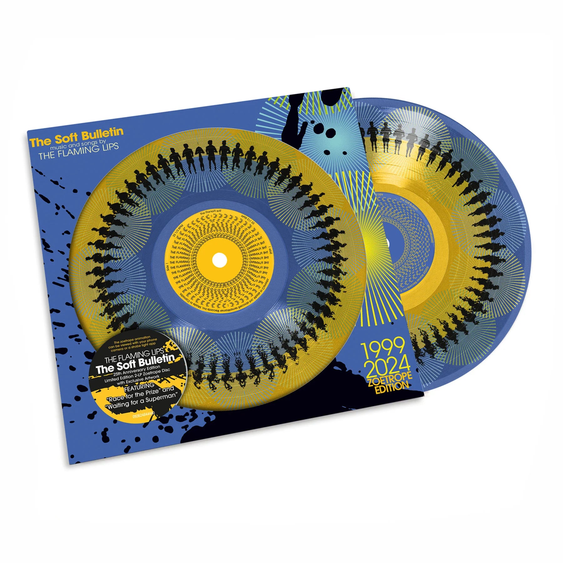 The Flaming Lips The Soft Bulletin (Indie Exclusive Zoetropic Pic Disc) Vinyl 2LP