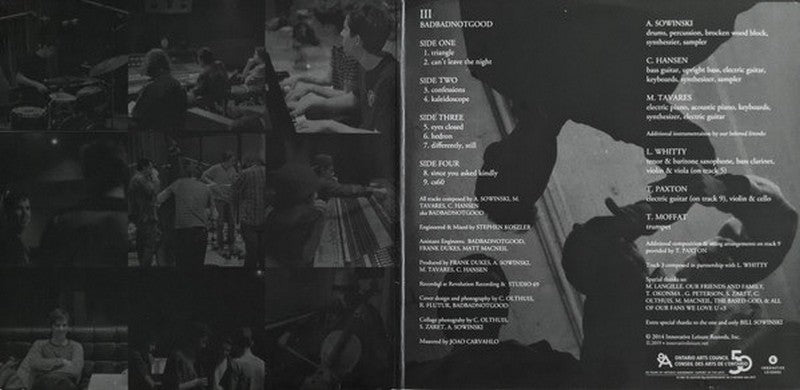 BadBadNotGood - "III" Turntable Lab Exclusive Three Stripe Colored 2LP Vinyl